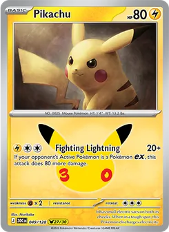Pikachu — 30th Celebration #049, 2026. Illustrated by Nurikabe.