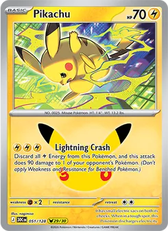 Pikachu — 30th Celebration #051, 2026. Illustrated by nagimiso.