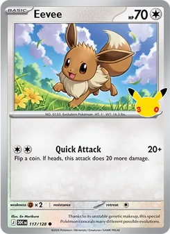 Eevee — 30th Celebration #117, 2026. Illustrated by En Morikura.