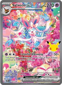 Sylveon ex — 30th Celebration #153, 2026. Illustrated by You Iribi.