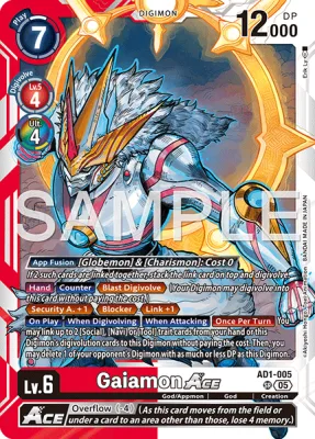 Gaiamon ACE, Digimon card AD1-005