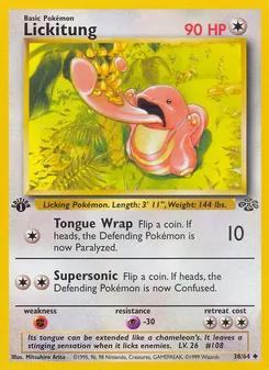 Lickitung — Jungle #38, 1999. Illustrated by Mitsuhiro Arita.