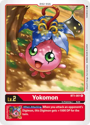 Yokomon, Digimon card BT1-001
