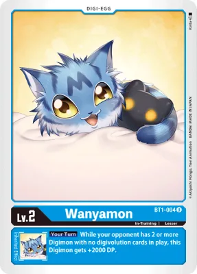 Wanyamon, Digimon card BT1-004