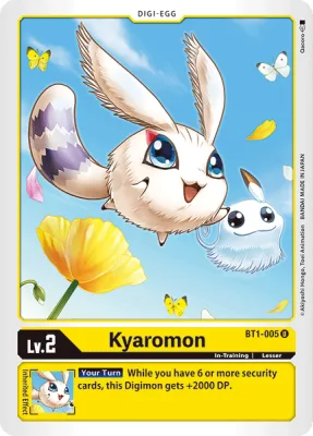 Kyaromon, Digimon card BT1-005