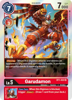 Garudamon, Digimon card BT1-022