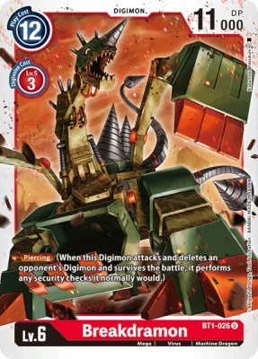 Breakdramon, Digimon card BT1-026