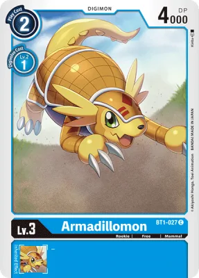 Armadillomon, Digimon card BT1-027