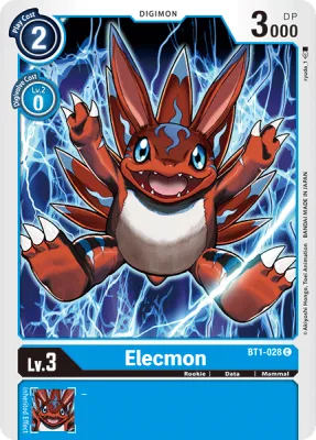 Elecmon, Digimon card BT1-028