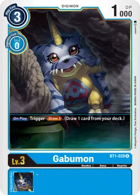 Gabumon, Digimon card BT1-029