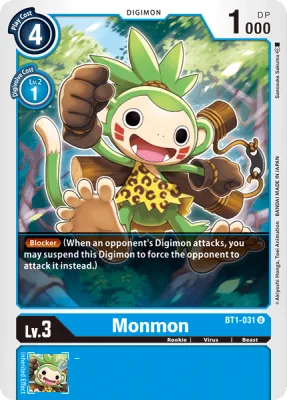 Monmon, Digimon card BT1-031