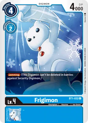 Frigimon, Digimon card BT1-032