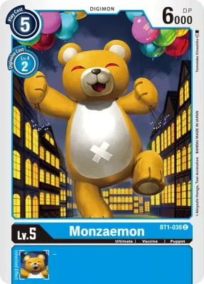Monzaemon, Digimon card BT1-038