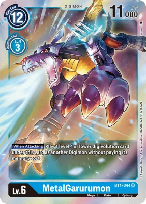 MetalGarurumon, Digimon card BT1-044