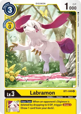 Labramon, Digimon card BT1-049