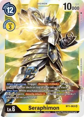 Seraphimon, Digimon card BT1-063