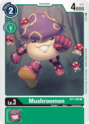 Mushroomon, Digimon card BT1-065
