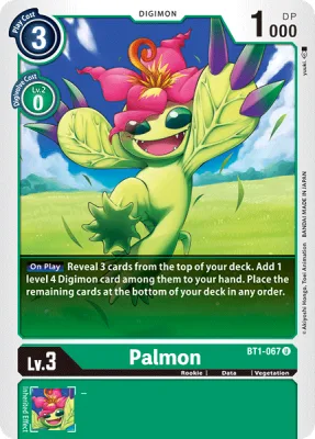 Palmon, Digimon card BT1-067