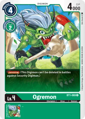 Ogremon, Digimon card BT1-069