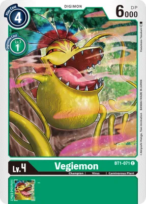 Vegiemon, Digimon card BT1-071