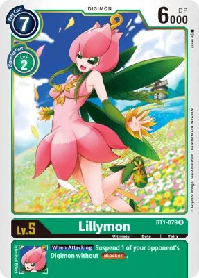Lillymon, Digimon card BT1-079