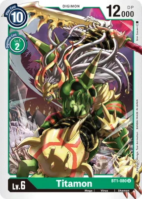 Titamon, Digimon card BT1-080