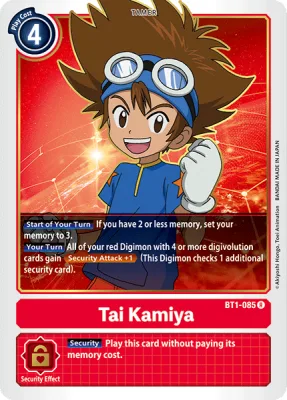 Tai Kamiya, Digimon card BT1-085