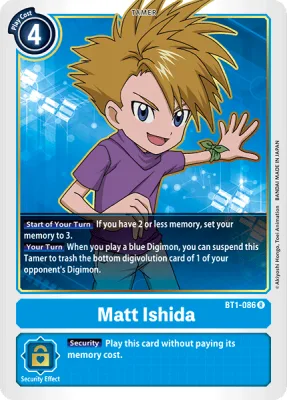 Matt Ishida, Digimon card BT1-086
