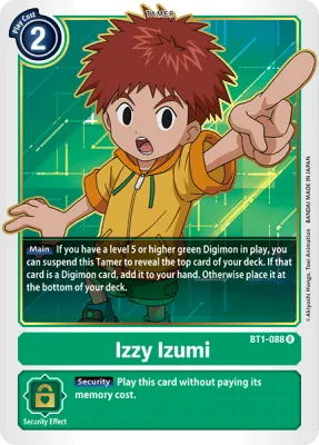 Izzy Izumi, Digimon card BT1-088