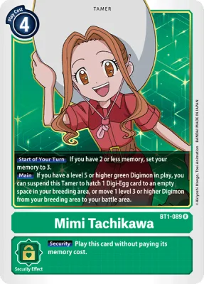 Mimi Tachikawa, Digimon card BT1-089