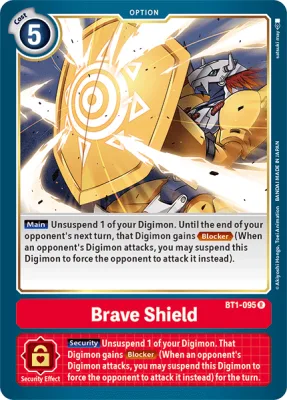 Brave Shield, Digimon card BT1-095