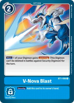 V-Nova Blast, Digimon card BT1-098