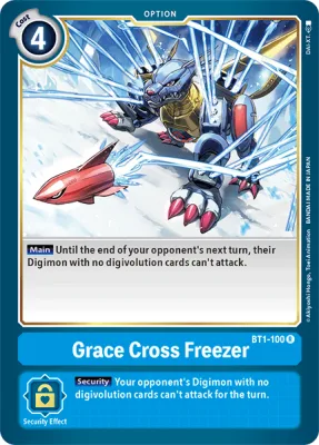 Grace Cross Freezer, Digimon card BT1-100