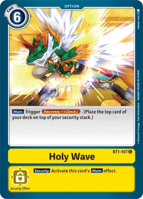 Holy Wave, Digimon card BT1-107