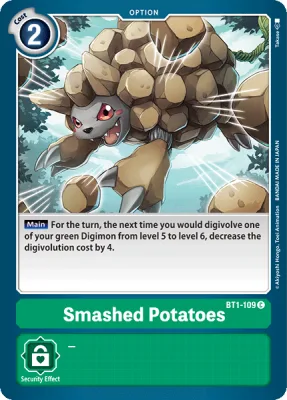 Smashed Potatoes, Digimon card BT1-109