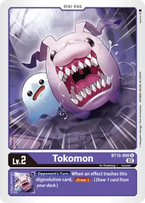 Tokomon, Digimon card BT10-006