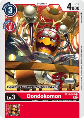 Dondokomon, Digimon card BT10-007