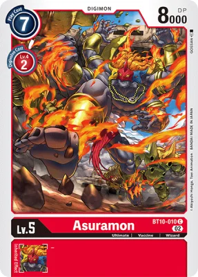 Asuramon, Digimon card BT10-010
