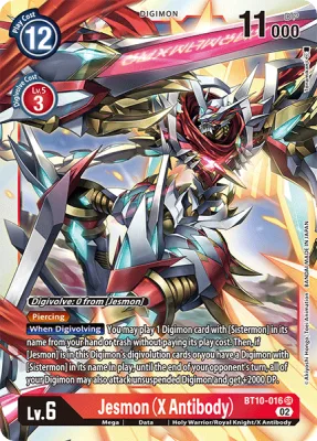 Jesmon (X Antibody), Digimon card BT10-016