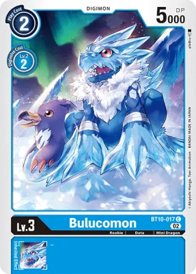 Bulucomon, Digimon card BT10-017
