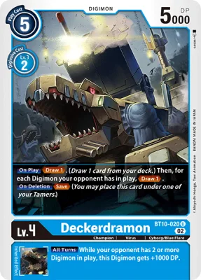 Deckerdramon, Digimon card BT10-020