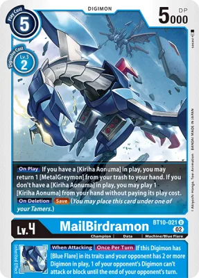 MailBirdramon, Digimon card BT10-021