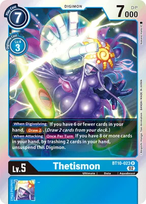 Thetismon, Digimon card BT10-023