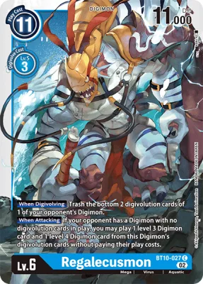 Regalecusmon, Digimon card BT10-027