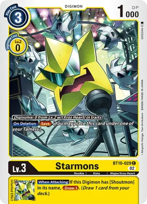 Starmons, Digimon card BT10-029