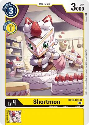 Shortmon, Digimon card BT10-033