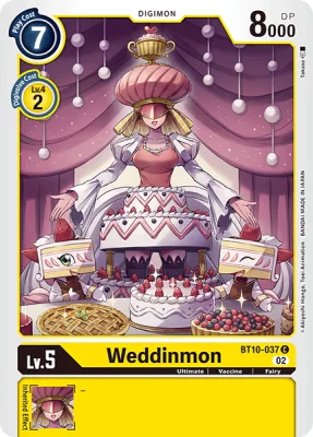 Weddinmon, Digimon card BT10-037