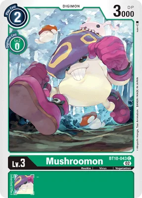 Mushroomon, Digimon card BT10-043