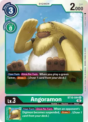 Angoramon, Digimon card BT10-044