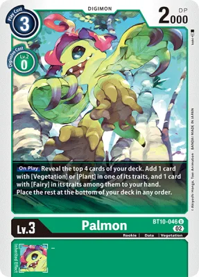 Palmon, Digimon card BT10-046